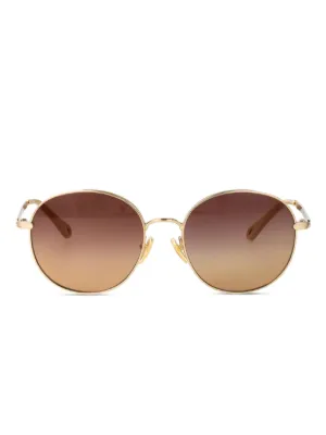 Chloé Eyewear オーバーサイズフレーム サングラス | ゴールドトーン