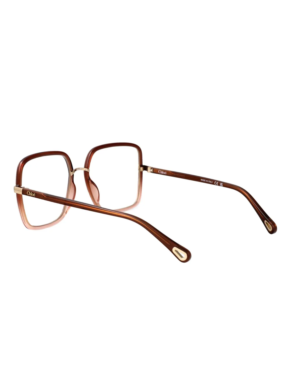 Chloé Eyewear Bril met vierkant montuur Bruin