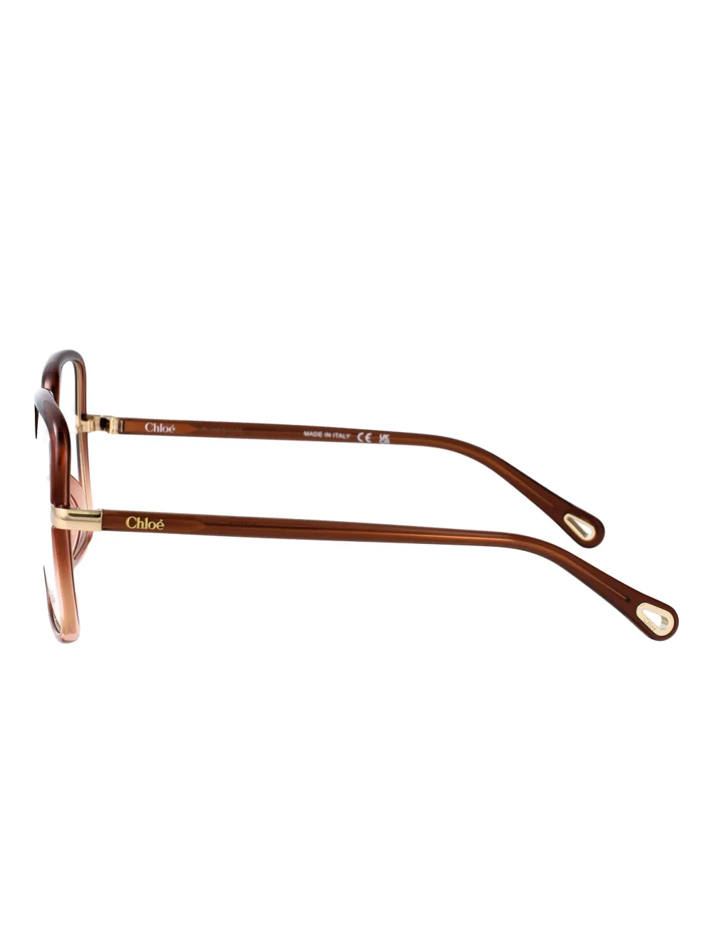 Chloé Eyewear Bril met vierkant montuur Bruin