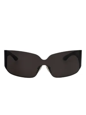 Balenciaga Eyewear Mono シールドサングラス | グレー | FARFETCH JP