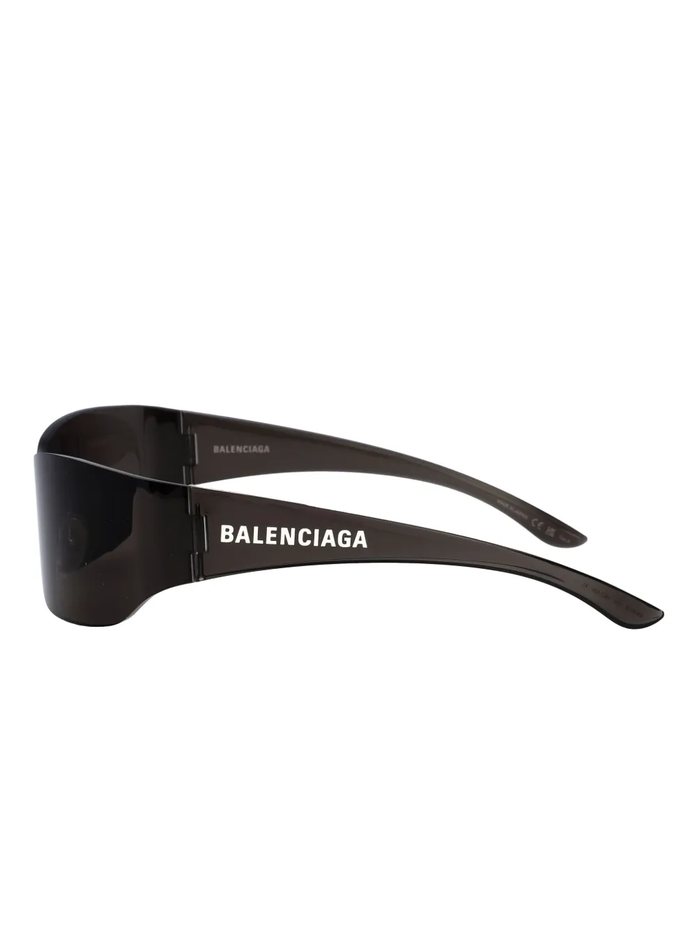 Balenciaga Eyewear Mono zonnebril met vierkant montuur Zwart