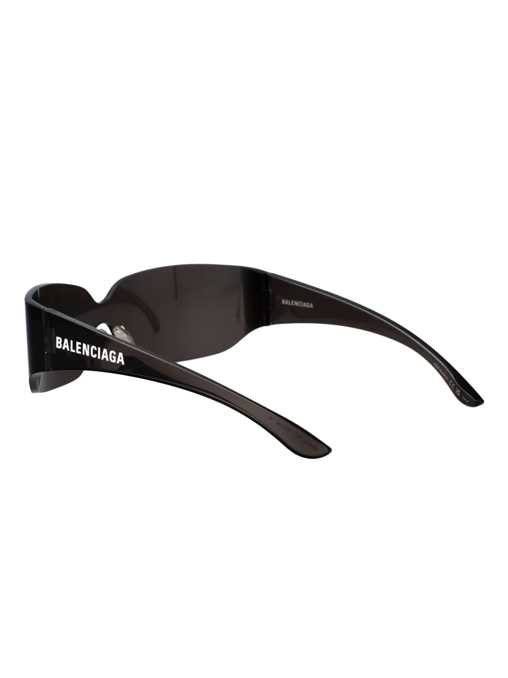 Balenciaga Eyewear Mono zonnebril met vierkant montuur Zwart