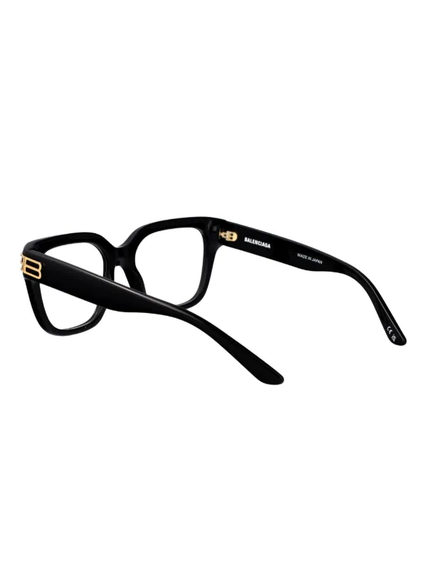 Balenciaga Eyewear スクエアメガネフレーム | ブラック | FARFETCH JP