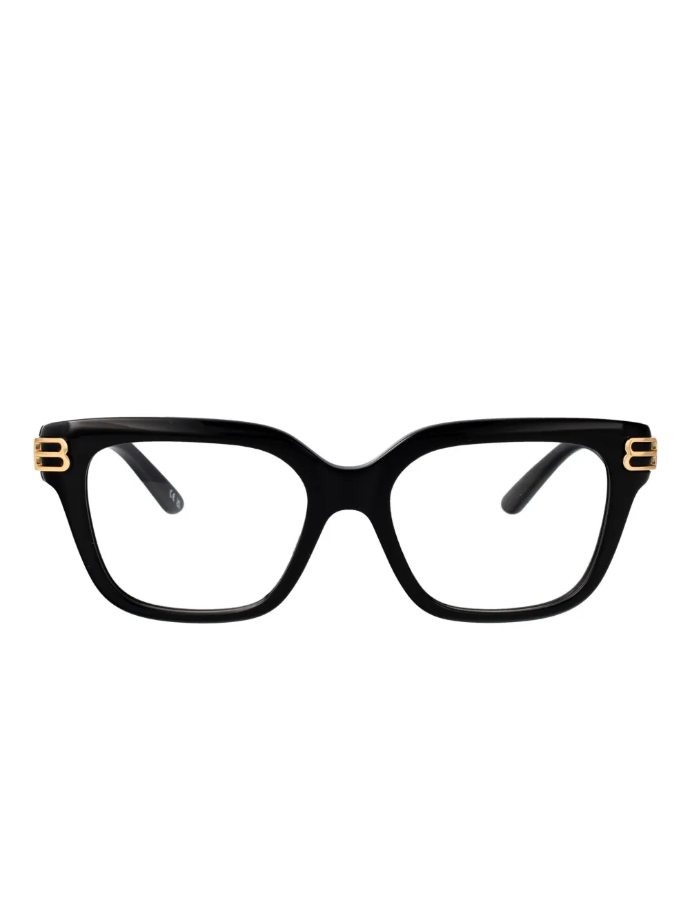 Balenciaga Eyewear logo rectangle-frame glasses - Nero