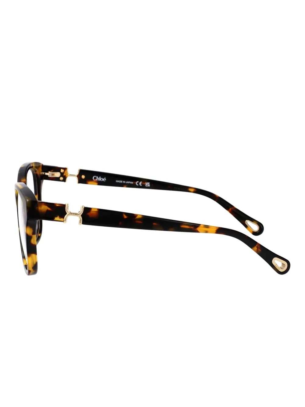Chloé Eyewear Bril met vlinder montuur Bruin