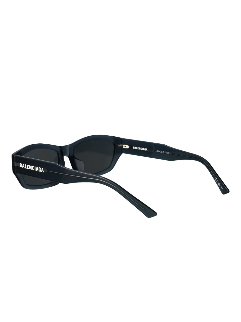 Balenciaga Eyewear Zonnebril met rechthoekig montuur en logo Groen