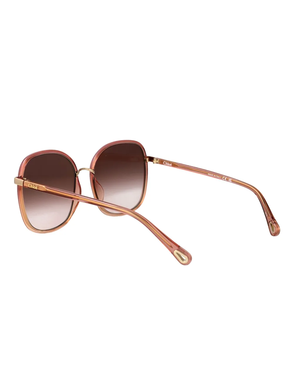 Chloé Eyewear Zonnebril met oversized montuur Roze
