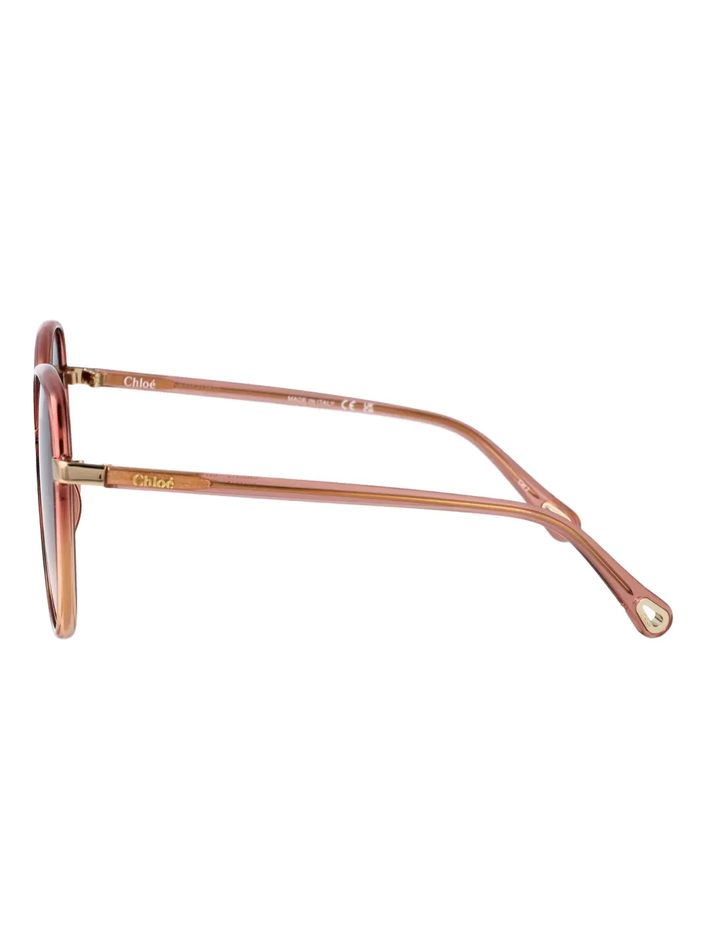 Chloé Eyewear Zonnebril met oversized montuur Roze