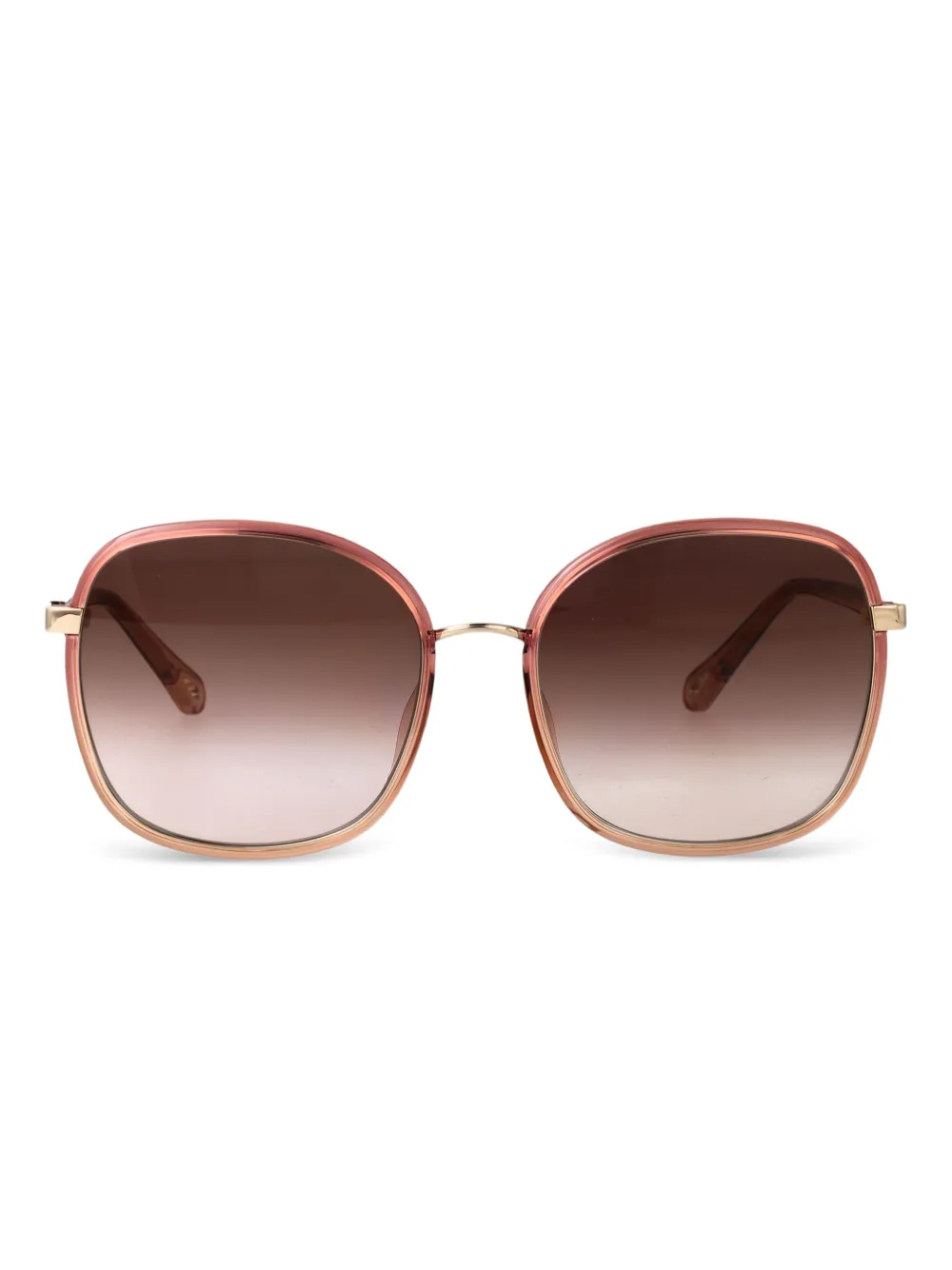 Chloé Eyewear oversized-frames sunglasses - Rosa