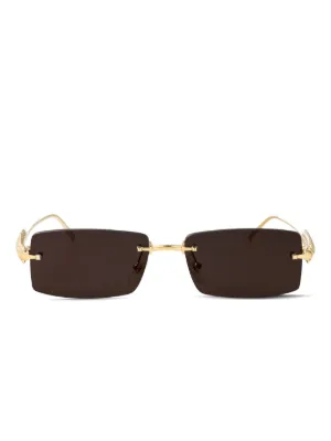 Cartier Eyewear クラッシュ ドゥ カルティエ サングラス | ゴールド