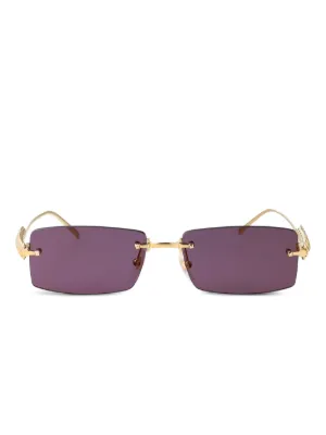 Cartier Eyewear リムレス サングラス | ゴールドトーン | FARFETCH JP