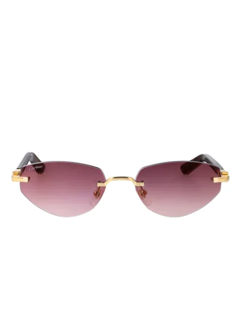 Cartier Eyewear geometric-frame sunglasses
