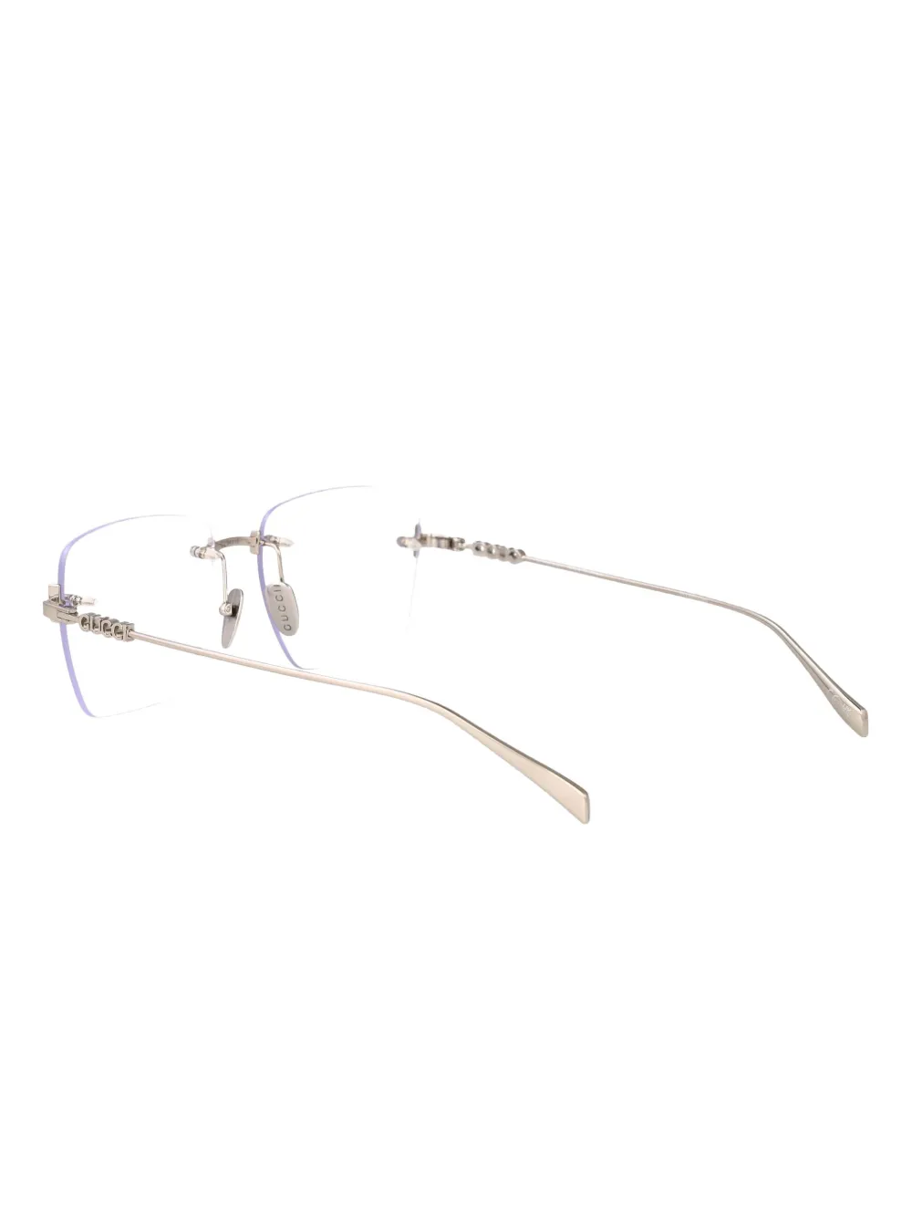 Gucci Eyewear Bril met vierkant montuur Zilver