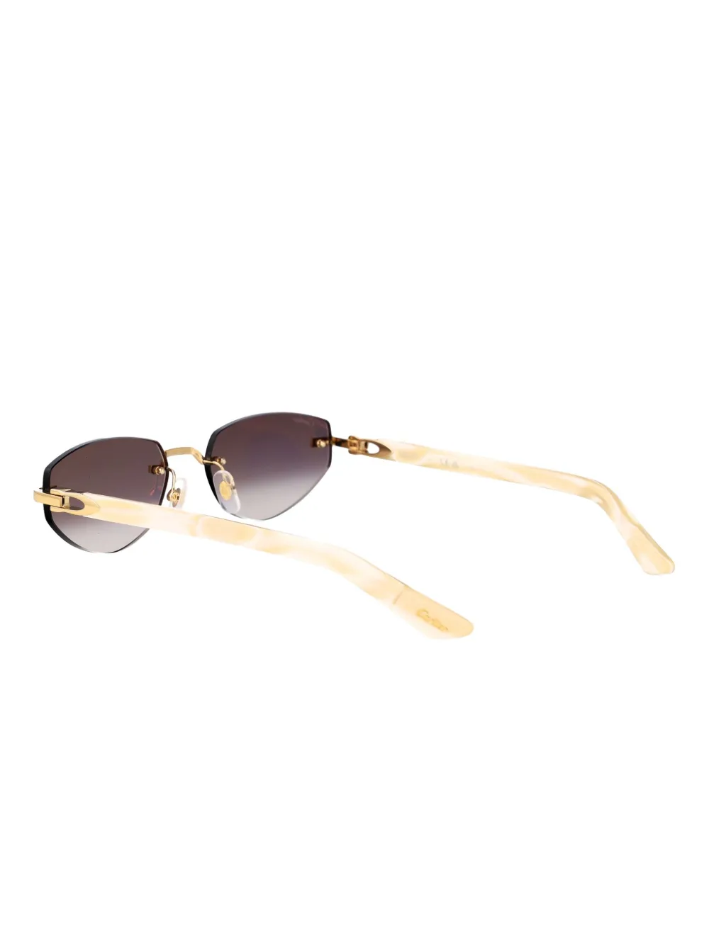 Cartier Eyewear Zonnebril met randloze montuur Goud