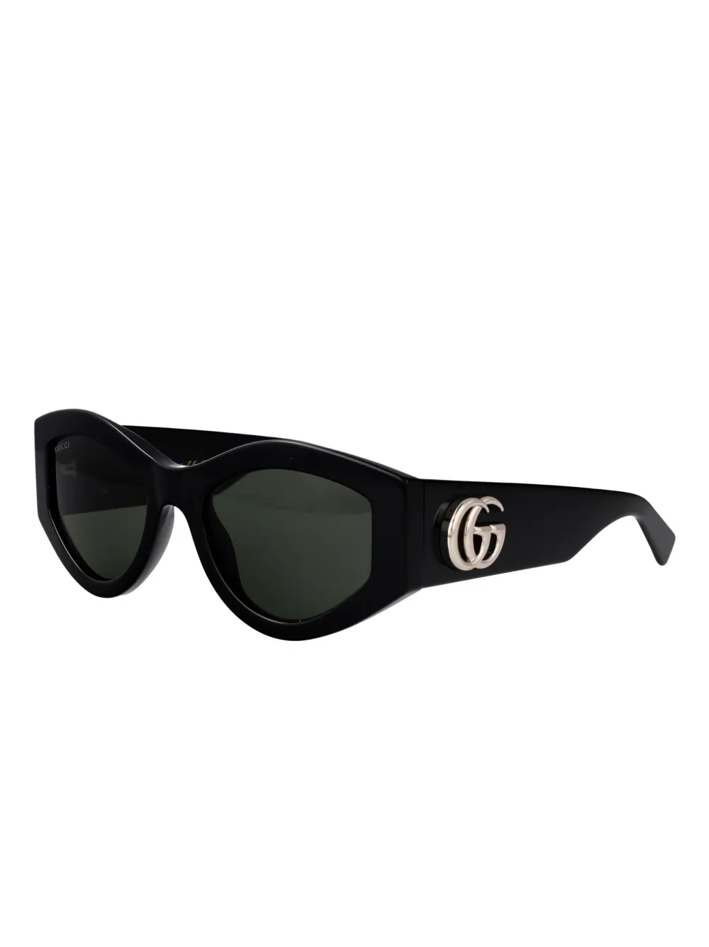 Gucci Eyewear geometric-frame sunglasses - Zwart