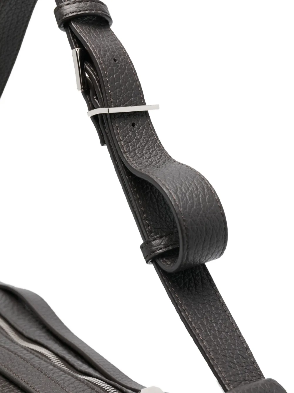 Hags Leather Satchel Bag In Gray