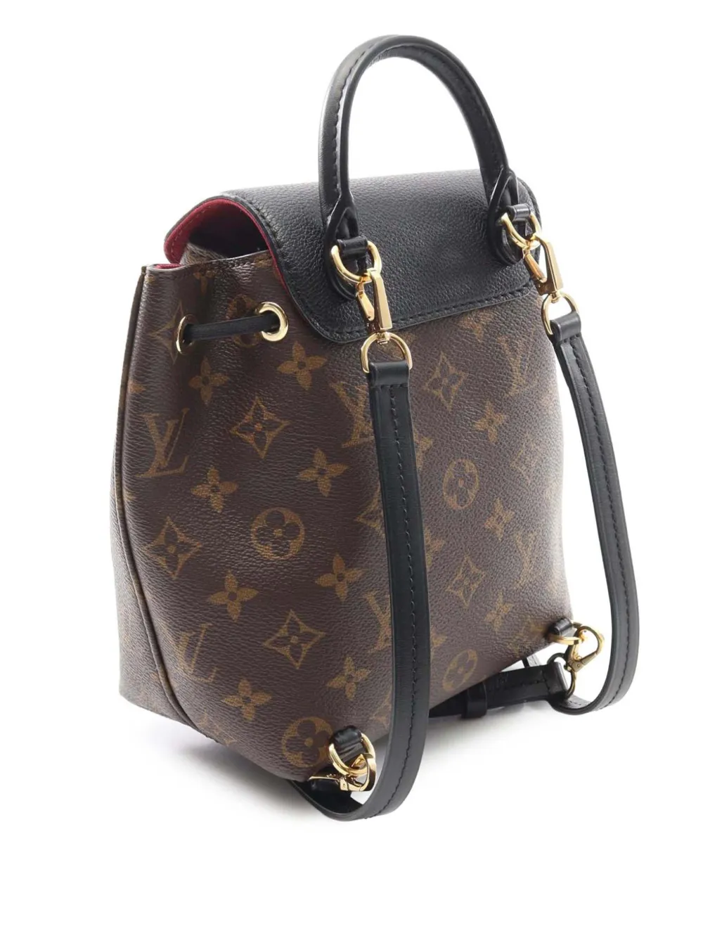 Pre-owned Louis Vuitton 2020 Monogram Montsouris Bb Backpack In Brown