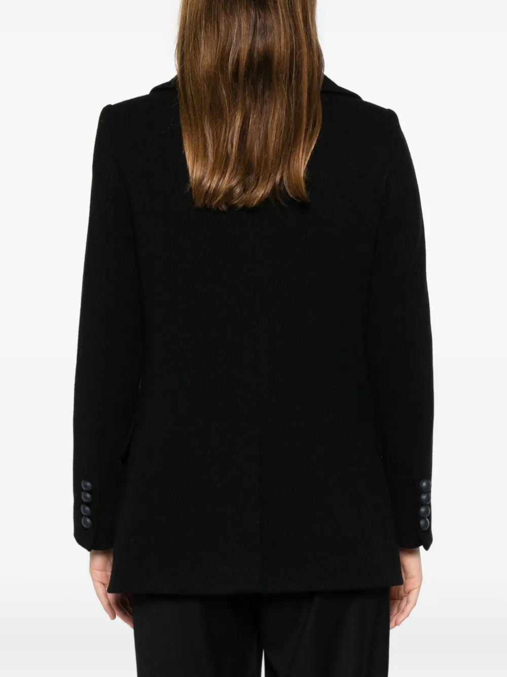 Tagliatore Jas met dubbele rij knopen Zwart