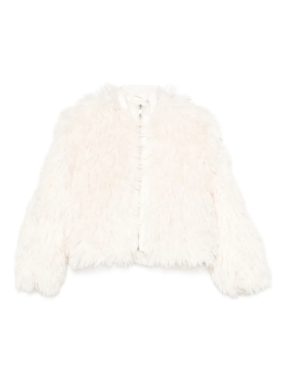 Apparis zip-up faux-fur jacket | White | Image 1