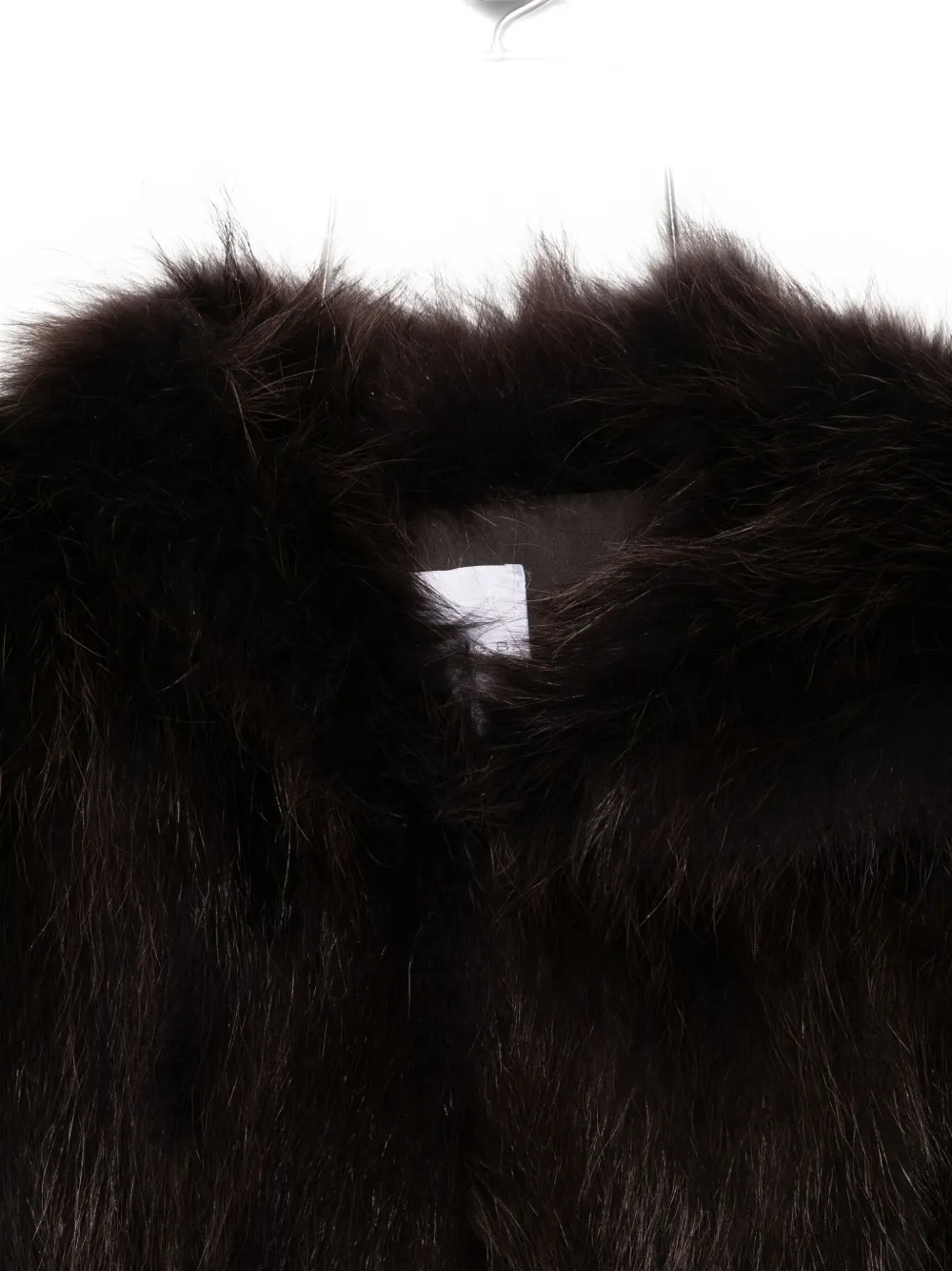 Cenere Faux-fur Sleeveless Jacket In Brown