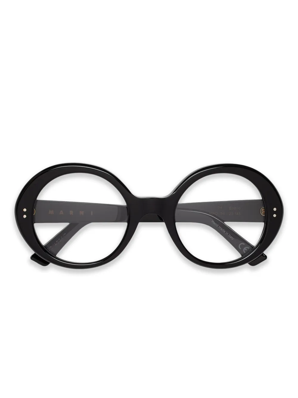 Marni Eyewear round-frame glasses | Black | Image 1