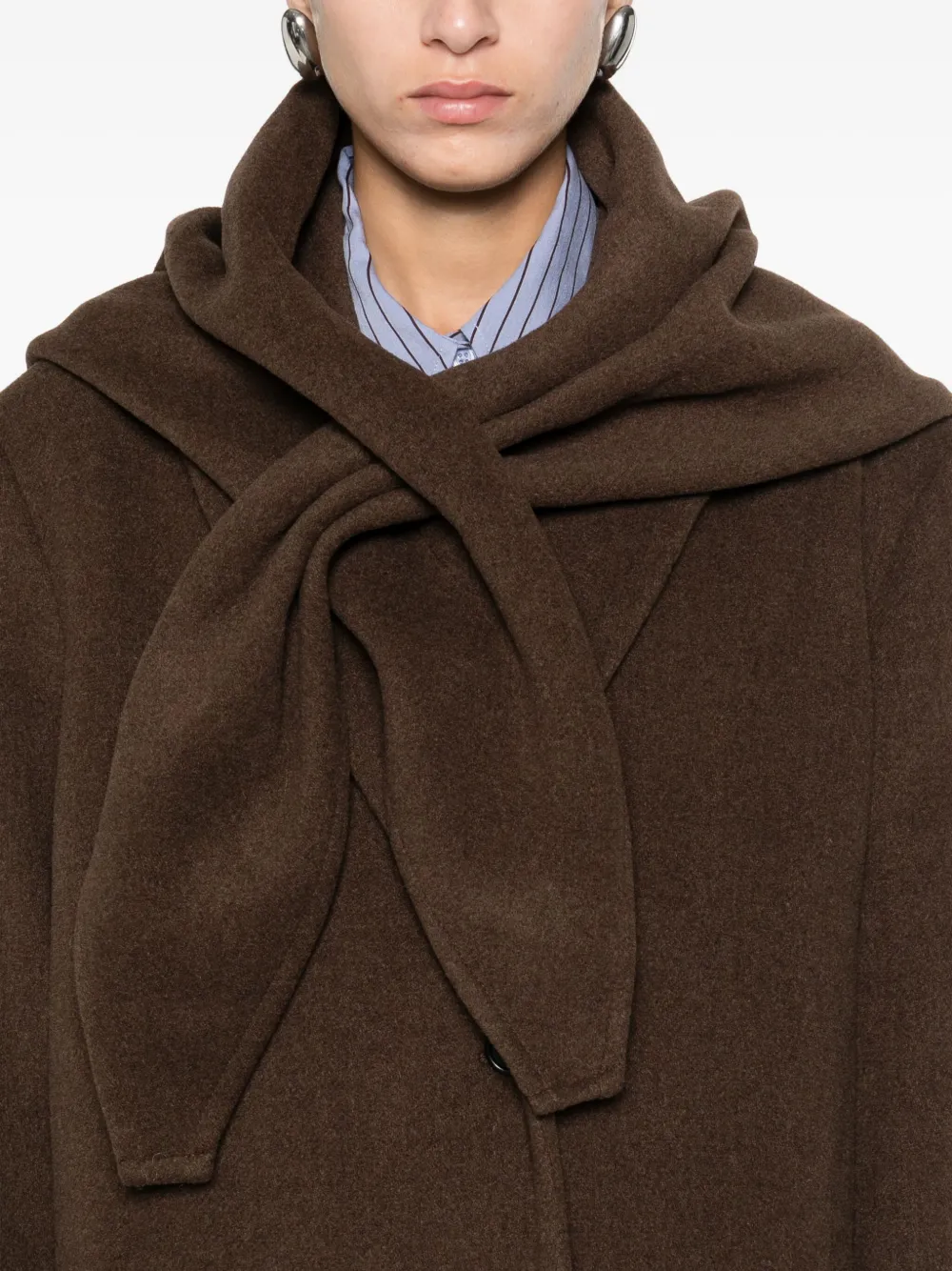 The Garment Single-breasted Coat In Brown