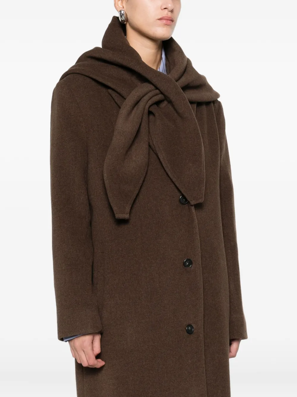 The Garment Single-breasted Coat In Brown