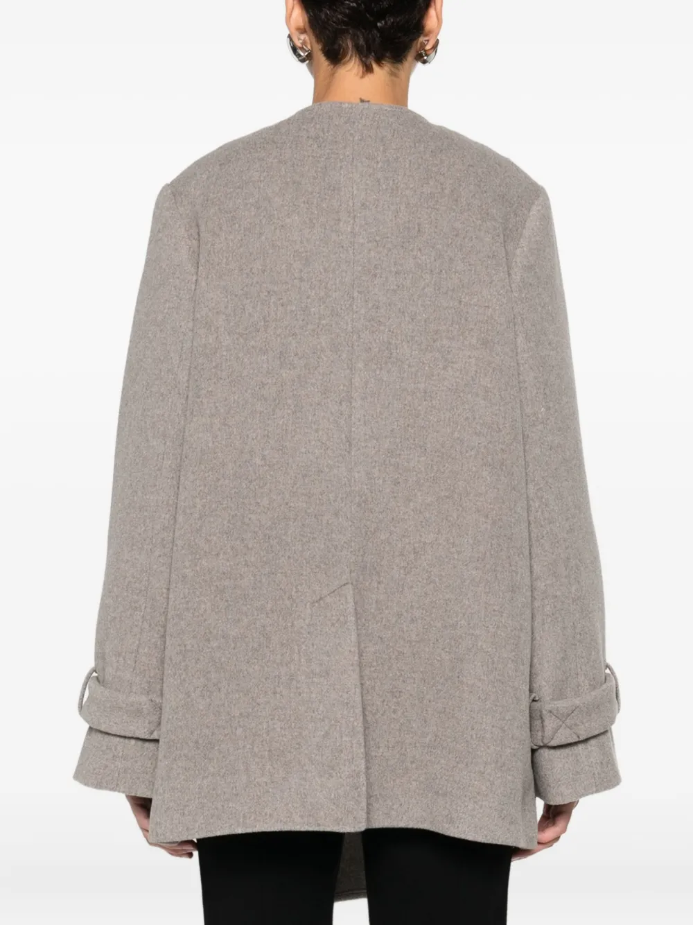 The Garment Scarf-detail Coat In Neutral