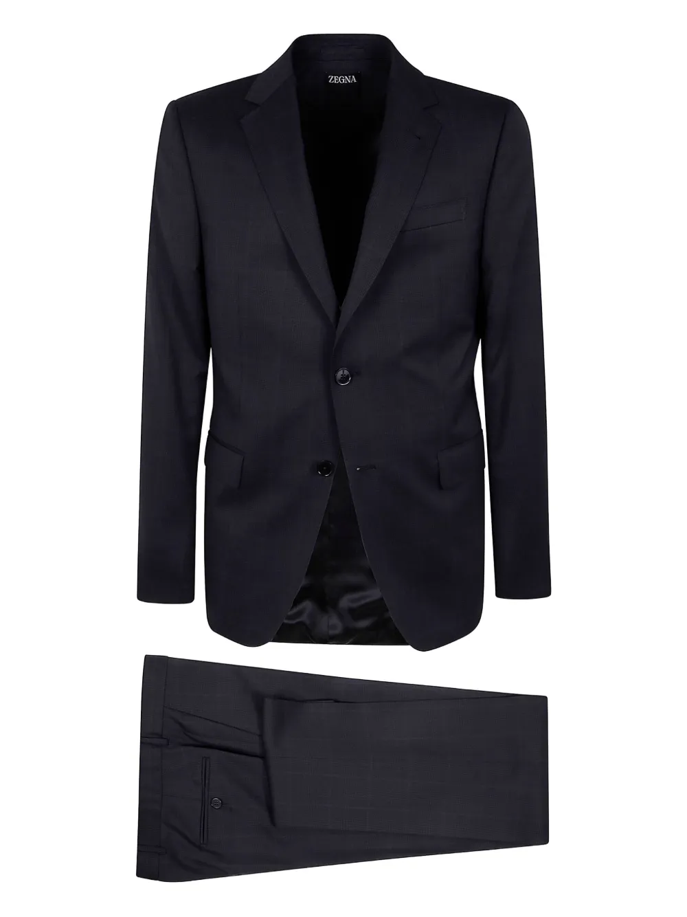 Zegna checked suit | Black | Image 1