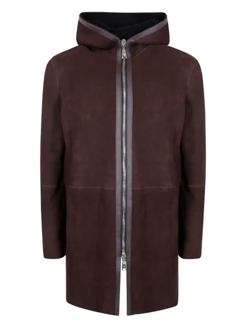 Tagliatore Wilson hooded zip coat