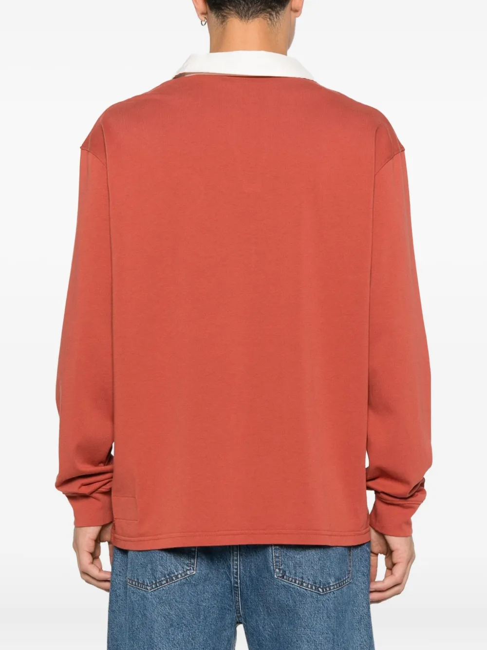 Diadora Legacy poloshirt met V-hals en vlakken Rood