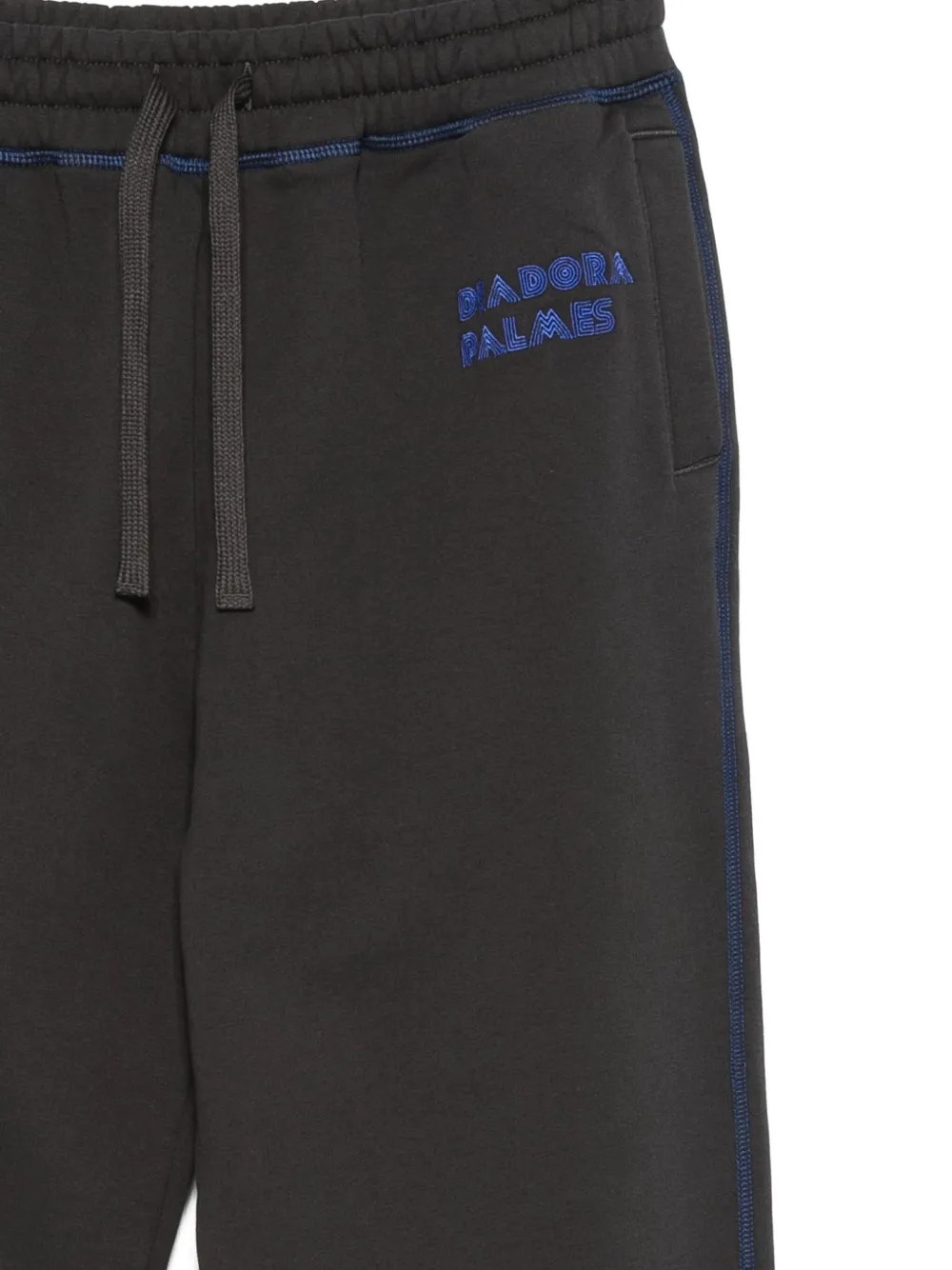Diadora Trainingsbroek met geborduurd logo Zwart