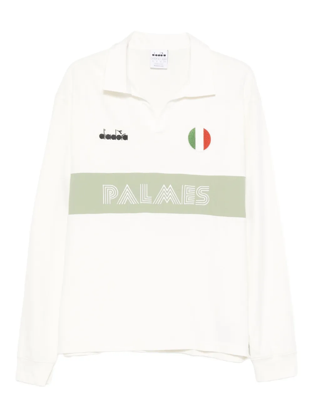 Diadora playera tipo polo con logo bordado | blanco | Image 1