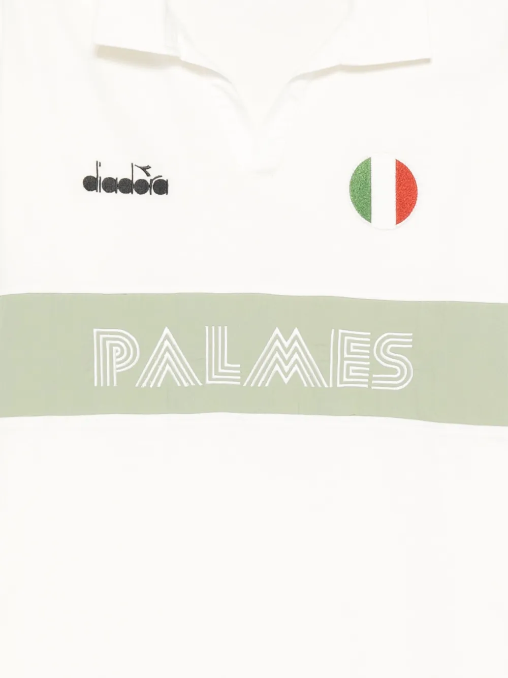 Diadora Poloshirt met geborduurd logo Wit