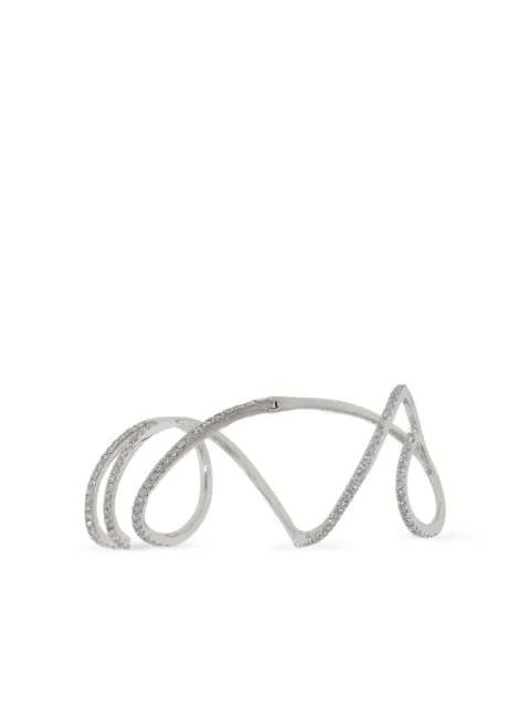 graziela 18K white gold Mega Swirl diamond ring