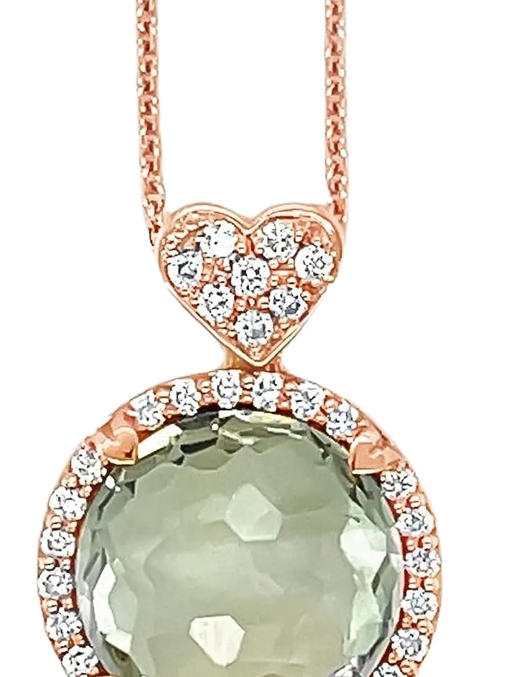 Lisa Nik 18K rose gold diamond and quartz necklace | Image 2