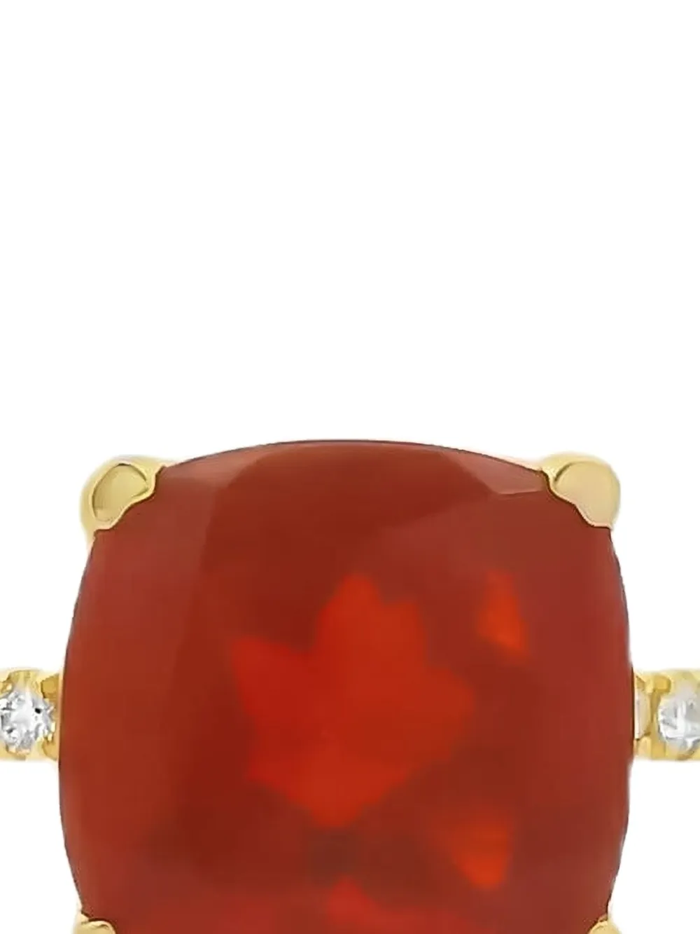 Lisa Nik 18K yellow gold diamond and opal ring | Image 2