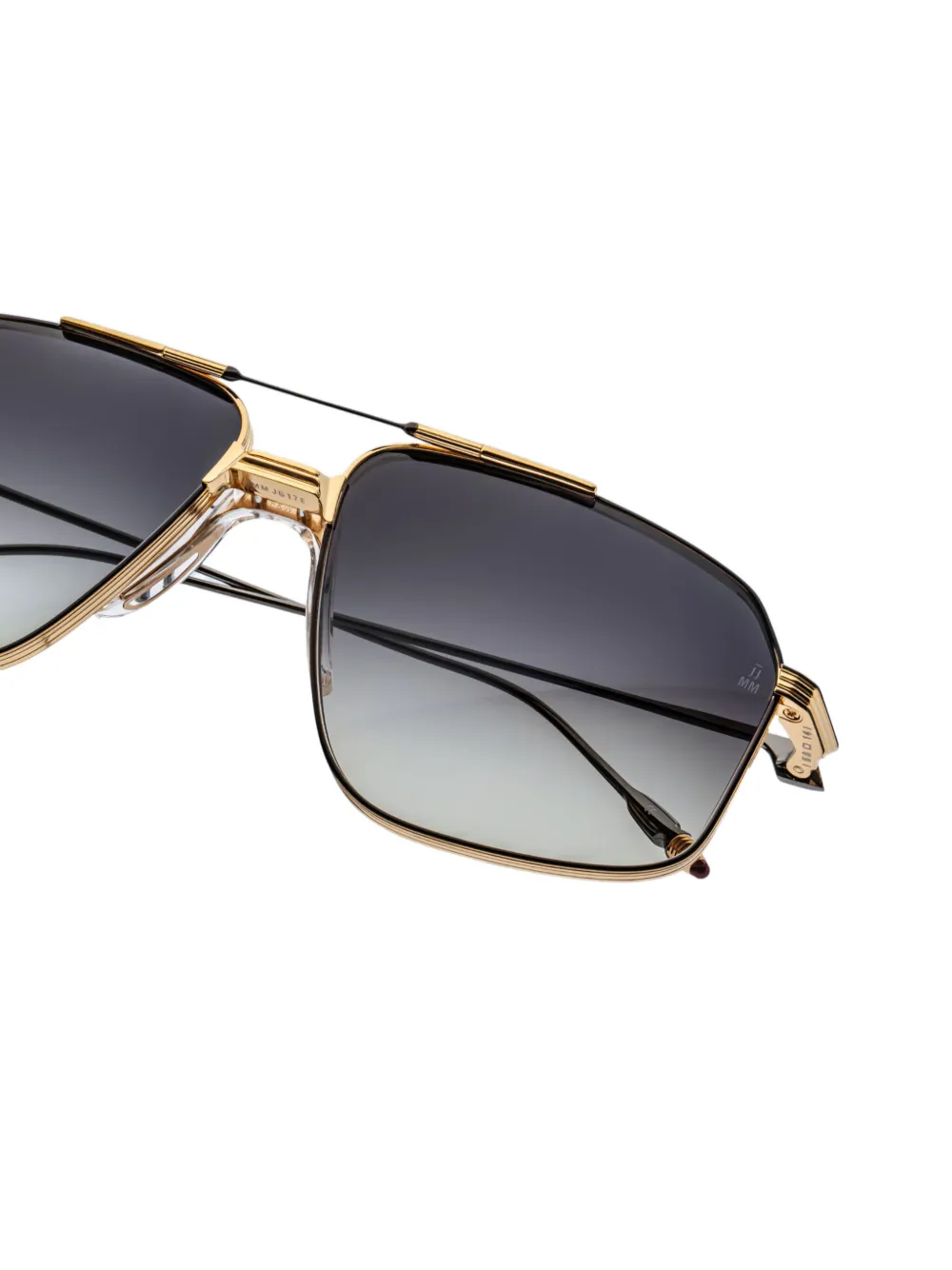 Jacques Marie Mage square tinted sunglasses - Zwart