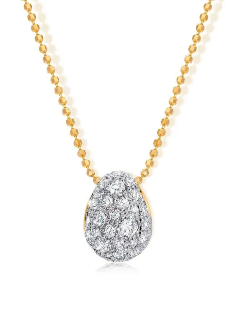 graziela 18K yellow gold Bahia diamond necklace