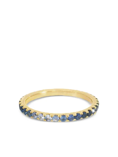 Lisa Nik bague Ombre en or jaune 18 ct ornée de saphirs