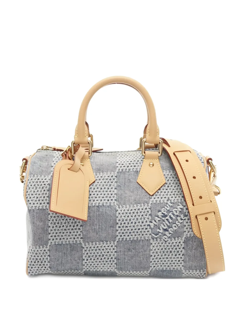 Pre-owned Louis Vuitton 2021s Speedy Bandouliere 25 Tote Bag In Blue