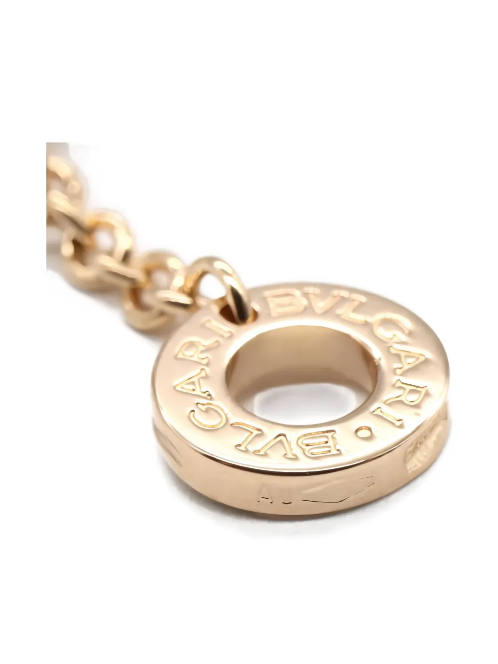 Pre-owned Bvlgari 2010s 18k Rose Gold Bulgari Bulgari Necklace