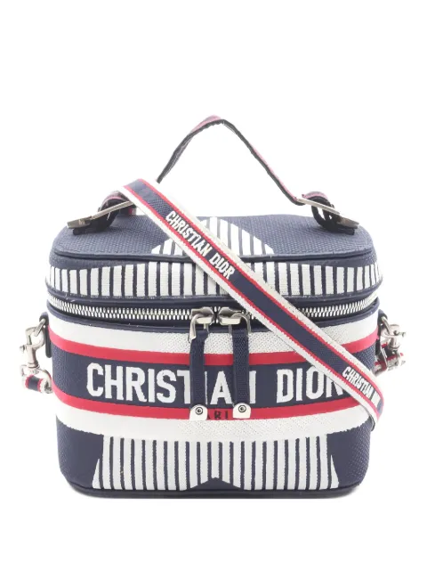 Christian Dior Pre-Owned 2010s small canvas-embroidered vanity bag
