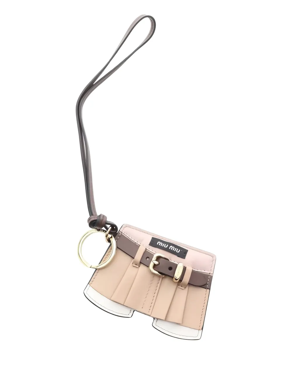 Miu Miu Pre-Owned 2020s skirt-motif keyring | Image 2