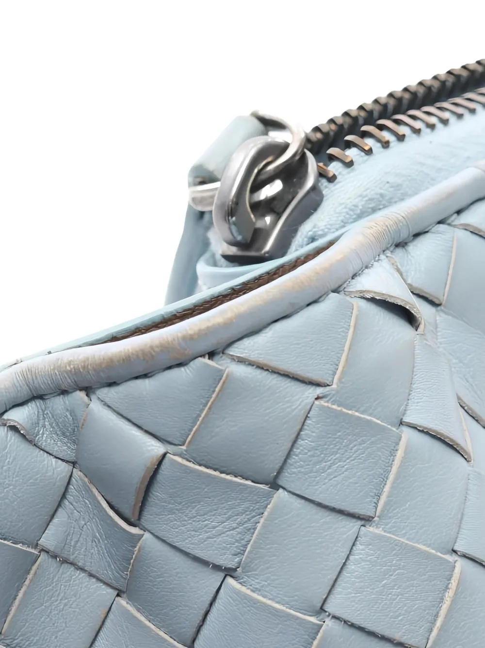 Pre-owned Bottega Veneta 2000s Intrecciato Bi-fold Wallet In Blue
