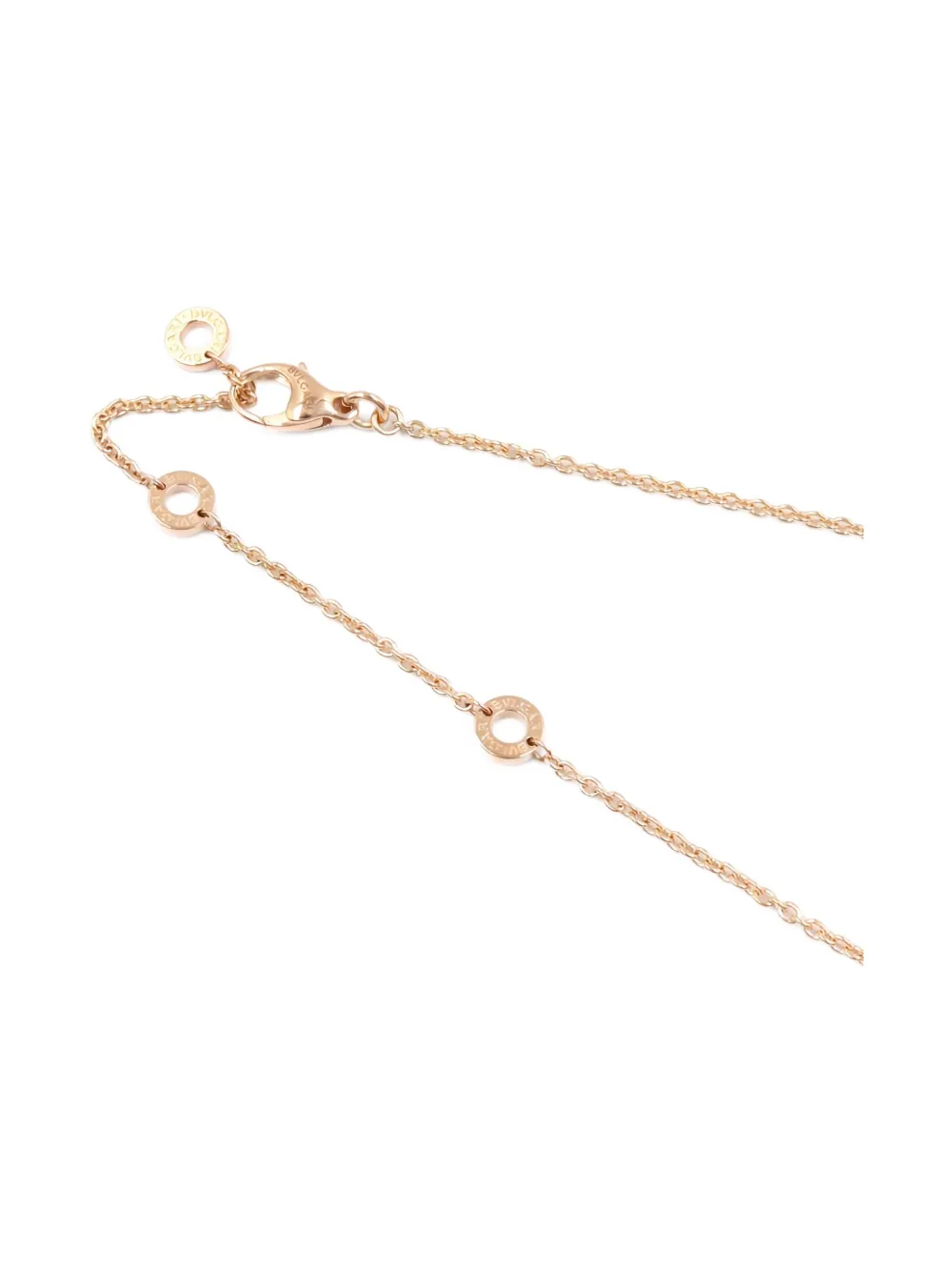 Bvlgari Pre-Owned 2010s 18K rose gold B-zero1 B ceramic necklace | Gold | Image 1