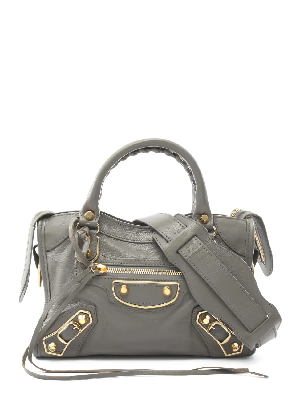 Balenciaga Pre-Owned 2010s mini City leather tote bag | Grey | Image 1