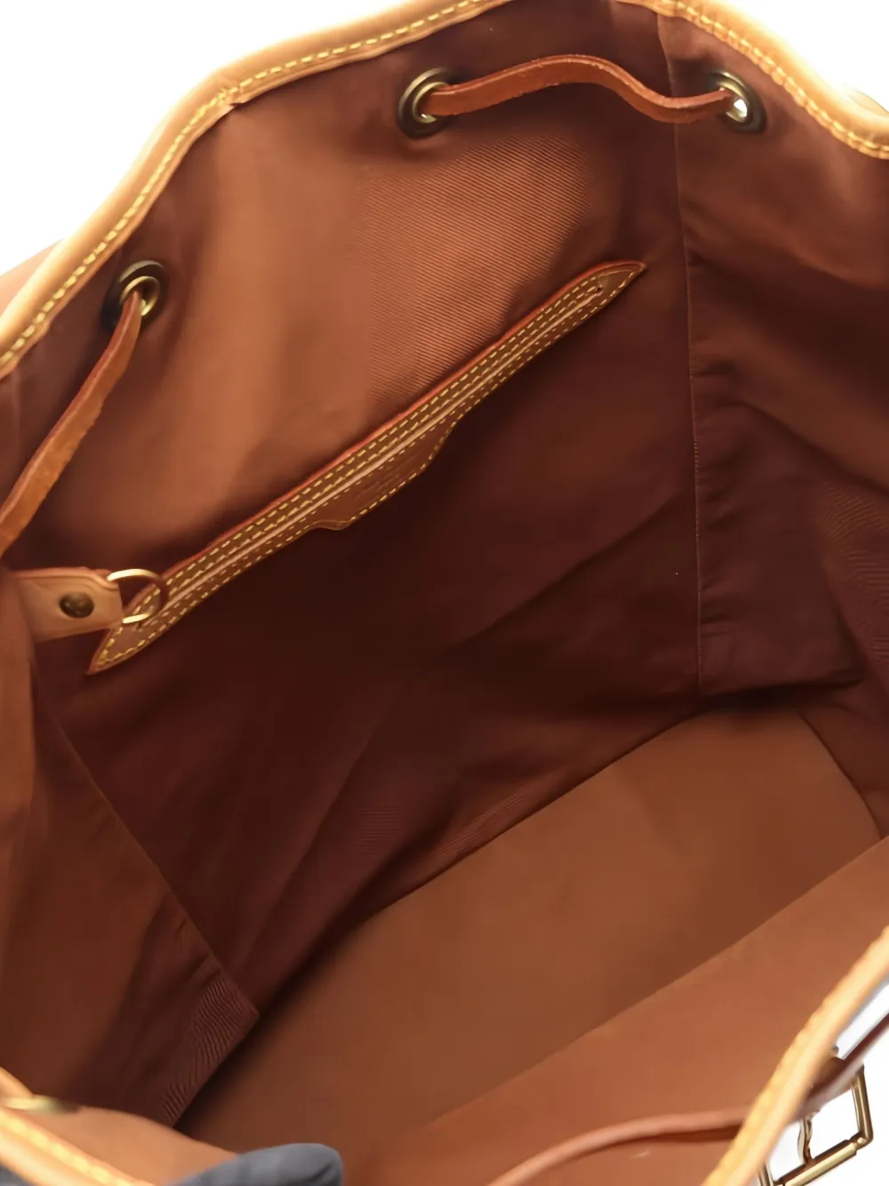 Pre-owned Louis Vuitton 1999 Montsouris Gm Backpack In Brown