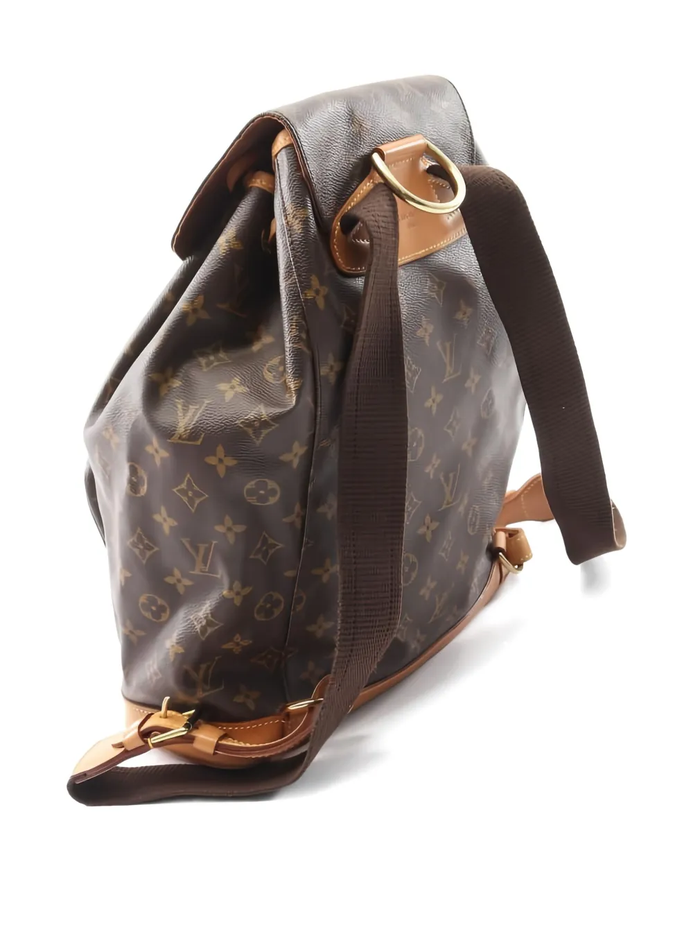 Pre-owned Louis Vuitton 1999 Montsouris Gm Backpack In Brown