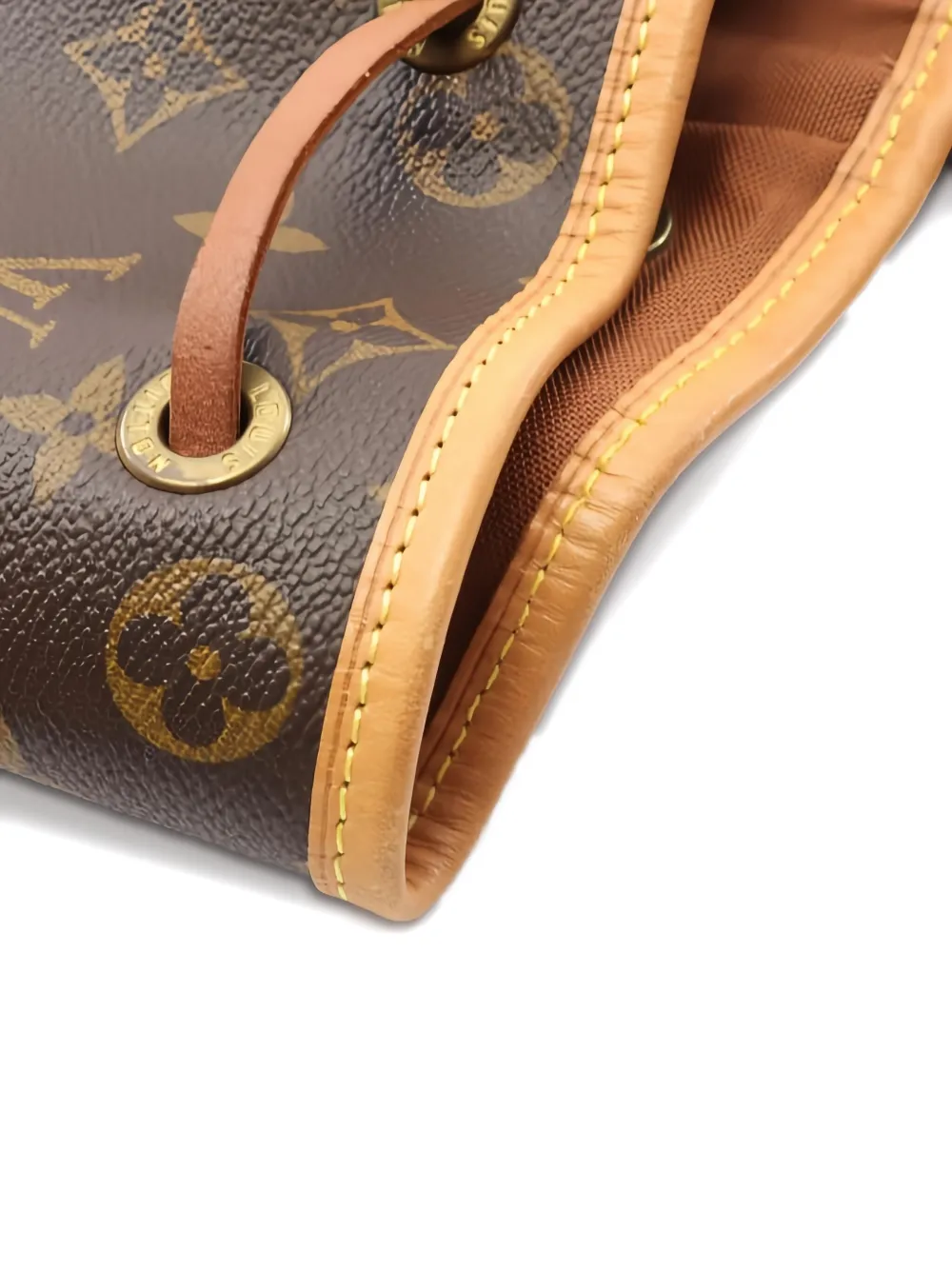 Pre-owned Louis Vuitton 1999 Montsouris Gm Backpack In Brown